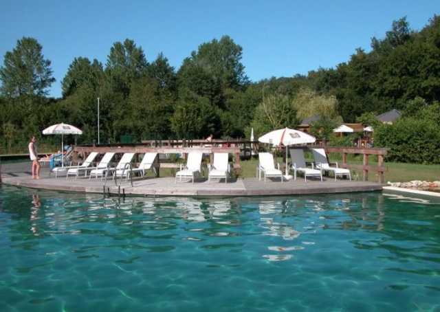  terrace and swimming pool natural water